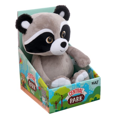Soft toy "Raccoon Joe", gray color, 25 cm-6