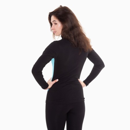 Women's thermal underwear (jumper, leggings), black/blue color, size 44-5