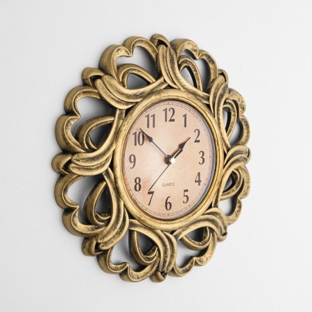 Wall clock, series: interior, "string", smooth move, D-12 cm, 25 x 25 cm-1