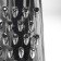 Terka oval shares "Profi", 24 × 12 × 6 cm, rubberized, black handle color is black