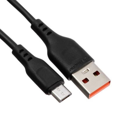 MicroUSB cable - usb, 2.4 a, 1 m, charging + data transfer, package, black-1