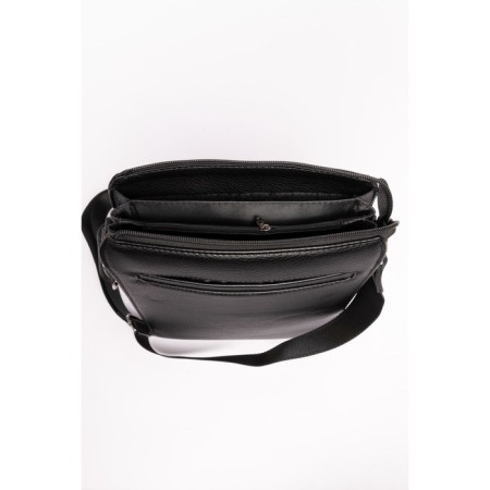 Bag Cross-Body Men, genuine leather de-gosa black, 22x6x27 cm-4