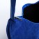 Youth bag with a zipper, blue color