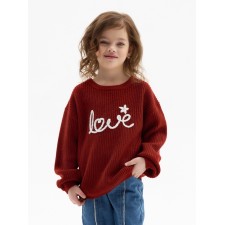 Джемпер детский KAFTAN Love р.34 (122-128 см), красный