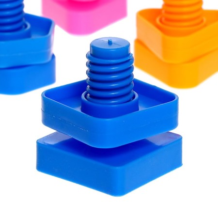 Designer "Bolts and nuts", 10 cards, animals-2