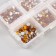 Decor for creativity Glass "Rhinest. Yellow gold" d = 2-4.8 mm nr 1188 pcs 6x8x1.5 cm