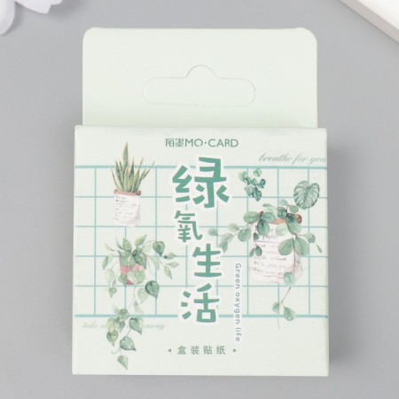 Stickers for creativity "Indoor plants" set 45 pcs 4.4x4.4x1.1 cm-3