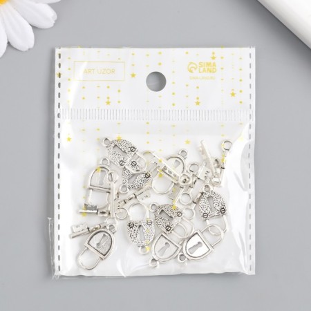 Decor Metal "Layer and Key" 2x1.8 cm-4