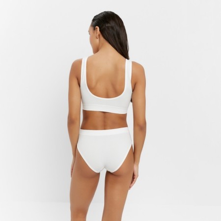 Female set (top, panties) color white, size 42-44-2