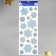 Decorative sticker Room Decor "Snowflakes with sparkles" 21x53 cm