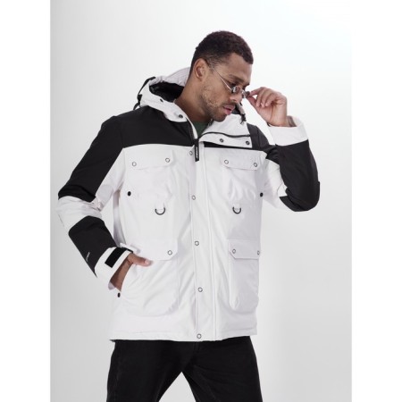 Ski jacket men's, size 52, white color-19