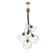 Suspended EVOLUCE lamp. Sle103103-06. Satturo. 6x60 watts, E27, 35x35 cm, golden color