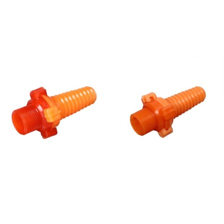 Fitting, external thread 3/4 ", under the hose 3/4" (19 mm) - 1 "(25 mm), the connective compound" Bayonet ", plastic, mix-4