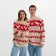 New Year. Knitted jumper KAFTAN Scandinavia size 42, red