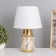 Carla desktop lamp 1x40W E14 white/gold 22x22x36cm