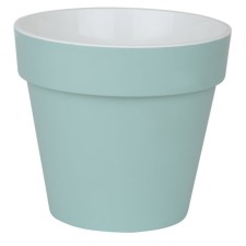 Plastic pot Live-In-Green with the Proteus tab, D = 25 cm, 6 l, mint color