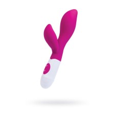 Вибратор с клиторальным стимулятором Toyfa A-toys Lilu, силикон, цвет розовый, 20 см