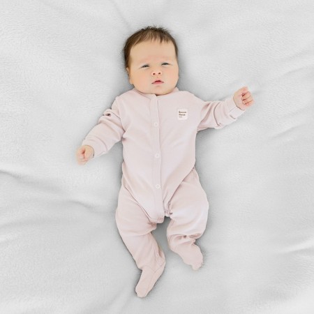 Basic jumpsuit, height 74 cm, beige color