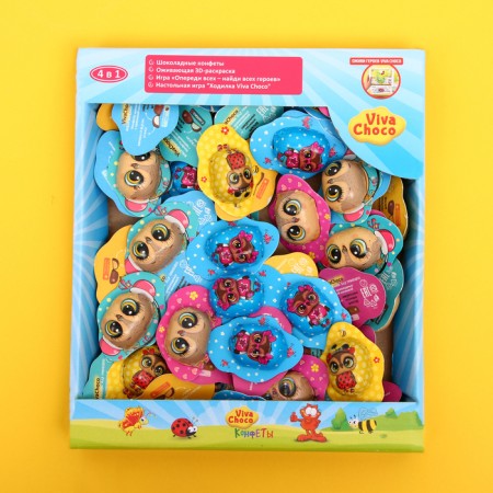 Chocolate sweets with cream filling Vivachoco "exclusively for princesses", 340 g