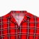 Pajama New Year's male kaftan "cage", red color, size 48