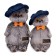 Soft toy "Basik in jeans cap", 22 cm