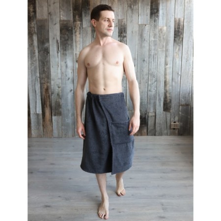 Kilt male, size 70x140 cm, color gray color