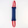 A toy-mower with 2 handles, dark blue, 28 x 8 cm