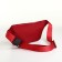 Lightning waist bag, 2 outer pockets, red color