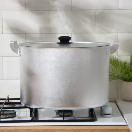 Aluminum pan, 20 l, metal cover-3
