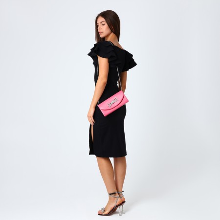 Female bag on a magnet, pink color-6