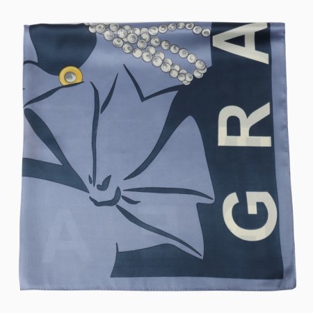 Women's scarf minku rr 70*70 cm, col. blue-2