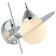 Wall lamp Saturn 1xg9 LED 5W, size 25x31x35 cm, chromium color