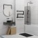 Electric towel Indigo Sparta, 400x500 mm, timer, hidden installation, black