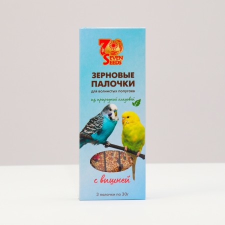 SEVEN SEEDS sticks for parrots with cherries, 3 pcs, 90 g-1