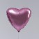 Foil ball 19 ", heart, pale pink color