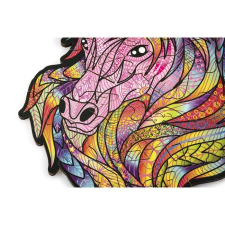 Wooden puzzle "Unicorn: Pink Sky", 16 × 17 cm-1