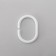 A set of rings for curtains in the bathroom, plastic, 12 pcs, white color