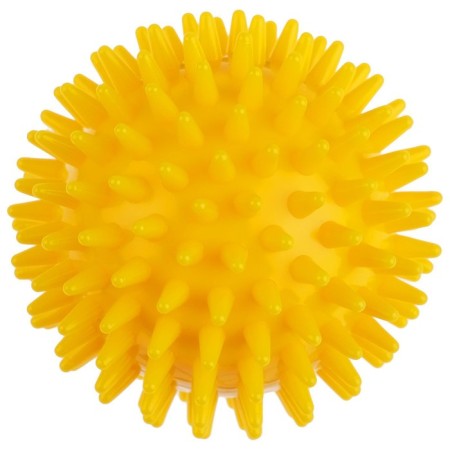 Hedgehog massage, d = 7.5 cm, 55 g, yellow color-2