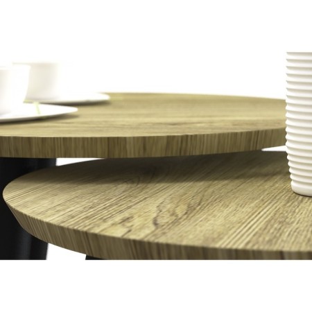 Tables DQ Malit FIR D600 (500), H450 (400), Black Muar, MDF Light-5