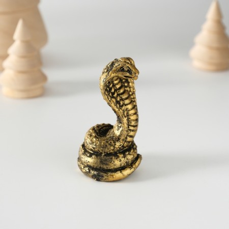 Souvenir Polystone "Cobra" black-gold 4.3x6 cm-1