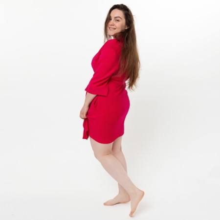 Women's robe, raspberry color, size 44-3
