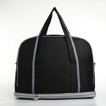Road bag with lightning, with an increase, a long belt, the color is black-1