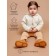 Sweater Children's Knitted Amarobaby Brush, height 86 cm, milk color