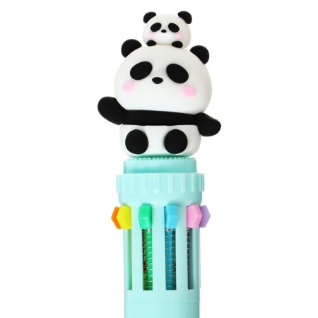 Handle Automatic Ball 10 color, rod 0.7 mm, "panda", mix-3