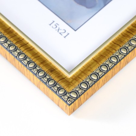 Photo frame Plastic "Kame" 15x21 cm, gold-2