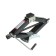 The rombic tundra jack, with a rubber support, lifting height 100 - 400 mm, 2 tons