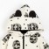 Kit: sweatshirt and pants crumb I am “raccoons”, white color, height 86-92 cm