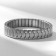 Male "steel" binding bracelet, silver color