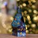 Gift box "Christmas tree" Blue hook ", 15.7 x 9.5 x 22.5 cm