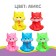 Rubber toy for the bathtub "cat", with a squeak, 1 pc, color mix, crumb I
